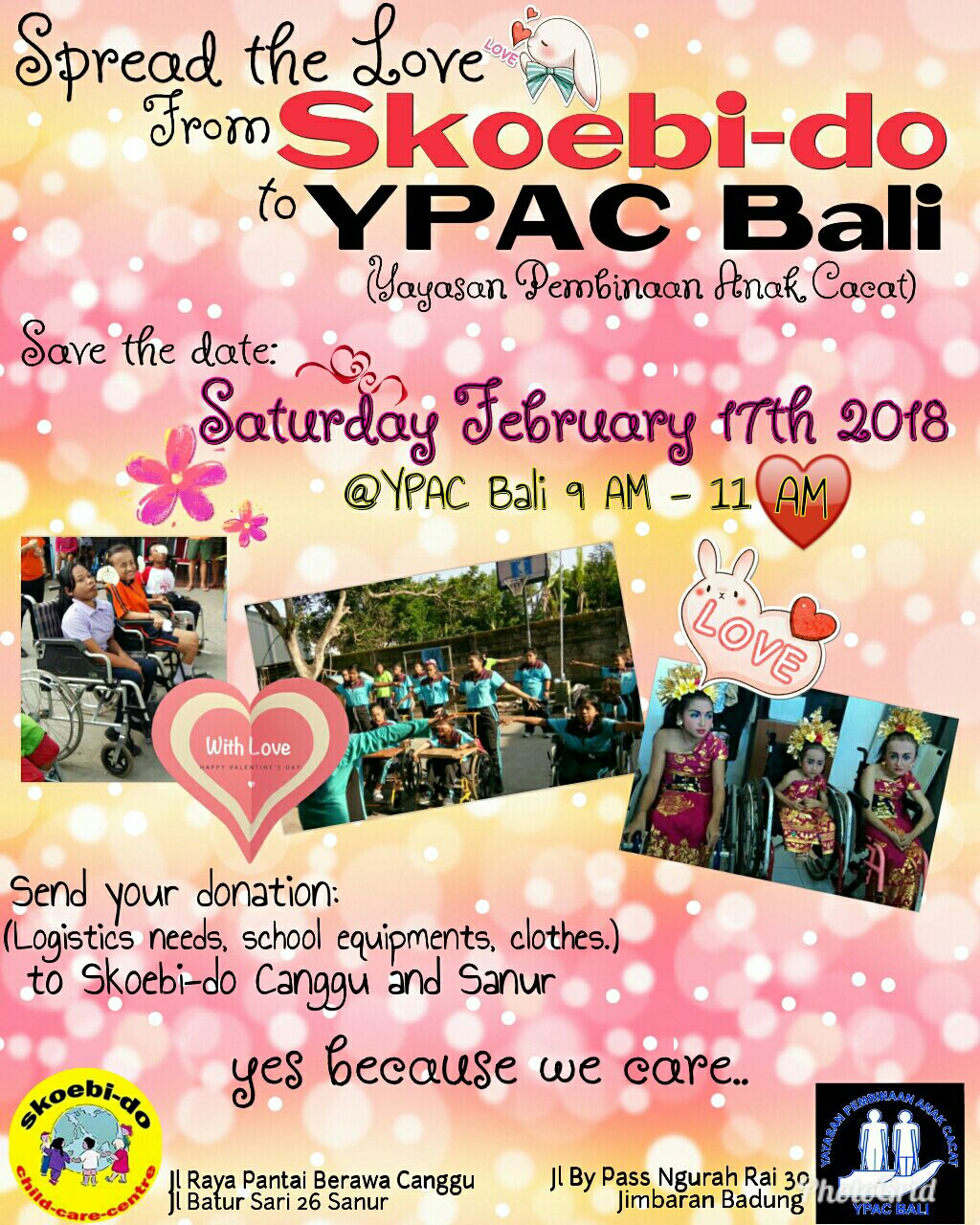 Spread the love from Skoebi-do to YPAC Bali