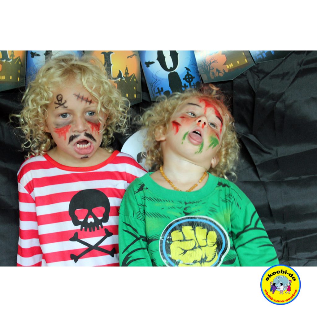they are twin and they are really happy with our halloween program